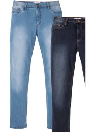 Lot de 2 jeans extensibles Regular Fit, Straight, bonprix