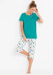 Pyjama corsaire 100% coton, bonprix