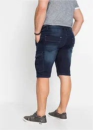 Bermuda en molleton aspect jean, Regular, bonprix