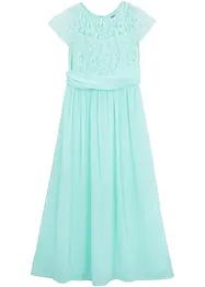 Robe en crêpe avec dentelle, bonprix