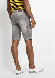 Bermuda en molleton aspect jean, Regular, bonprix
