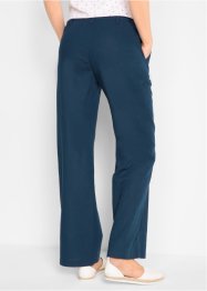 Pantalon lin à taille confortable, Loose Fit, bpc bonprix collection