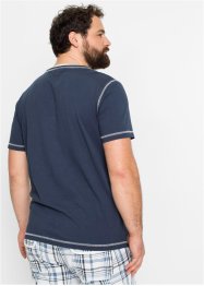 T-shirt col Henley style 2 en 1, manches courtes, bpc selection