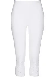 Legging corsaire avec pierres brillantes, bonprix