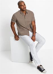 Chemise manches courtes mélange lin, bpc bonprix collection