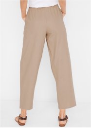 Pantalon en lin majoritaire, longueur cheville et taille confortable, Loose Fit, bpc bonprix collection