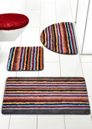 Parure de salle de bain à rayures multicolores, bpc living bonprix collection