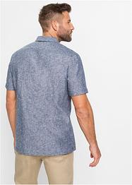 Chemise manches courtes en mélange lin, bpc bonprix collection