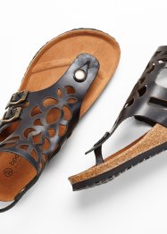 Sandales confortables en cuir, bpc selection