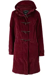 Duffle-coat en velours côtelé doublé, mi-long, bonprix