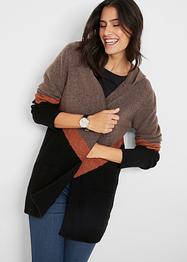 Manteau en maille style color block, bpc bonprix collection