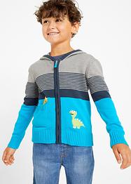 Gilet garçon en maille à capuche, bpc bonprix collection