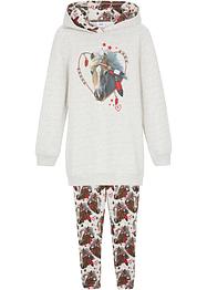 Sweat-shirt et legging fille (Ens. 2 pces.) coton, bpc bonprix collection
