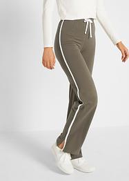 Lot de 2 pantalons fluides extensibles, coupe droite, bpc bonprix collection