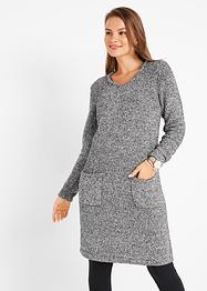 Robe en maille polaire douillette avec poches, longueur genou, bpc bonprix collection
