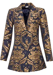Blazer court en jacquard doré, Petite stature, bonprix