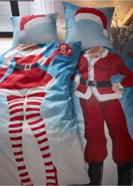 Parure de lit réversible avec Père Noël et Mère Noël, bpc living bonprix collection