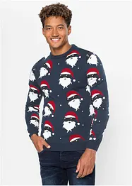 Pull en maille fine avec motif de Noël, bonprix