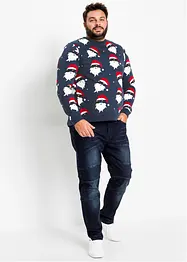 Pull en maille fine avec motif de Noël, bonprix