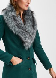 Manteau avec col synthétique imitation fourrure, bpc selection