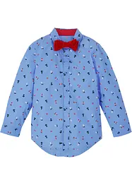 Chemise garçon manches longues avec nœud papillon (Ens. 2 pces.), bonprix