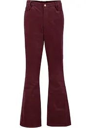 Pantalon Flare en velours côtelé extensible avec taille haute confortable, bpc bonprix collection