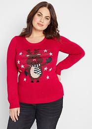 Pull de Noël en maille, bpc bonprix collection