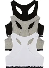Lot de 3 brassières avec coton doux, bonprix