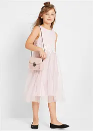 Robe midi avec empiècement dentelle, bonprix
