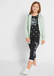 Legging 3/4 fille avec coton, bonprix