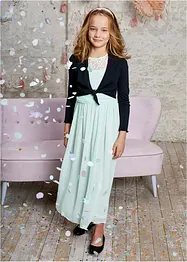 Robe en crêpe avec dentelle, bonprix