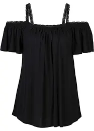 T-shirt à épaules dénudées en viscose douce, bonprix