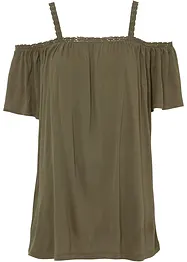 T-shirt à épaules dénudées en viscose douce, bonprix