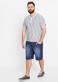 T-shirt à col Henley, manches courtes, John Baner JEANSWEAR