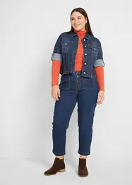 Veste courte en jean, manches 3/4, bonprix