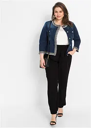 Veste en jean à franges, bonprix