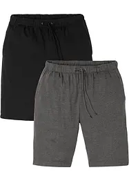 Lot de 2 légers bermudas en jersey, bonprix