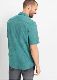 Chemise manches courtes en mélange lin, bpc bonprix collection