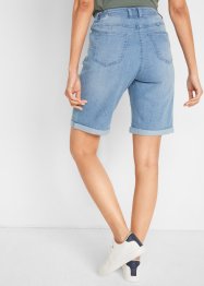 Bermuda en jean confort stretch avec broderie et taille confortable, bpc bonprix collection