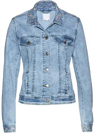 Veste en jean avec broderie, bonprix