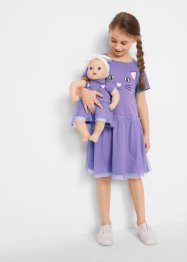 Robe fille et robe de poupée (Ens. 2 pces.) en coton bio, bpc bonprix collection