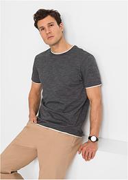 T-shirt 2 en 1, manches courtes, bpc bonprix collection