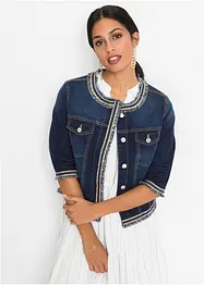 Veste en jean à franges, bonprix