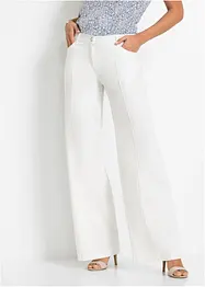 Pantalon palazzo en lin mélangé, bonprix