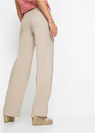 Pantalon palazzo en lin mélangé, bonprix