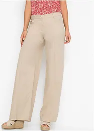 Pantalon palazzo en lin mélangé, bonprix