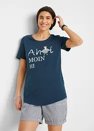 T-shirt coton à imprimé marin, bonprix