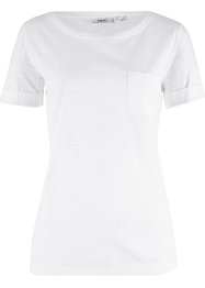 T-shirt en coton fil flammé avec poche poitrine, bpc bonprix collection