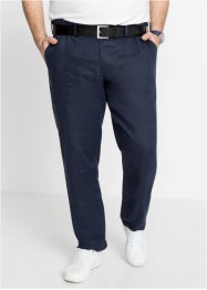 Pantalon chino en lin avec taille confortable Regular Fit, Straight, bpc selection