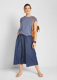 Lot de 2 T-shirts imprimés, petites manches, bonprix